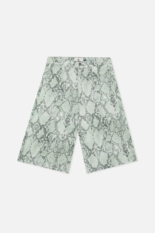 Scuffers Jumbo Green Snakeprint Shorts