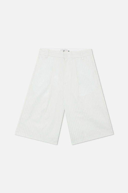 Scuffers Maison Ecru Pinstripe Shorts
