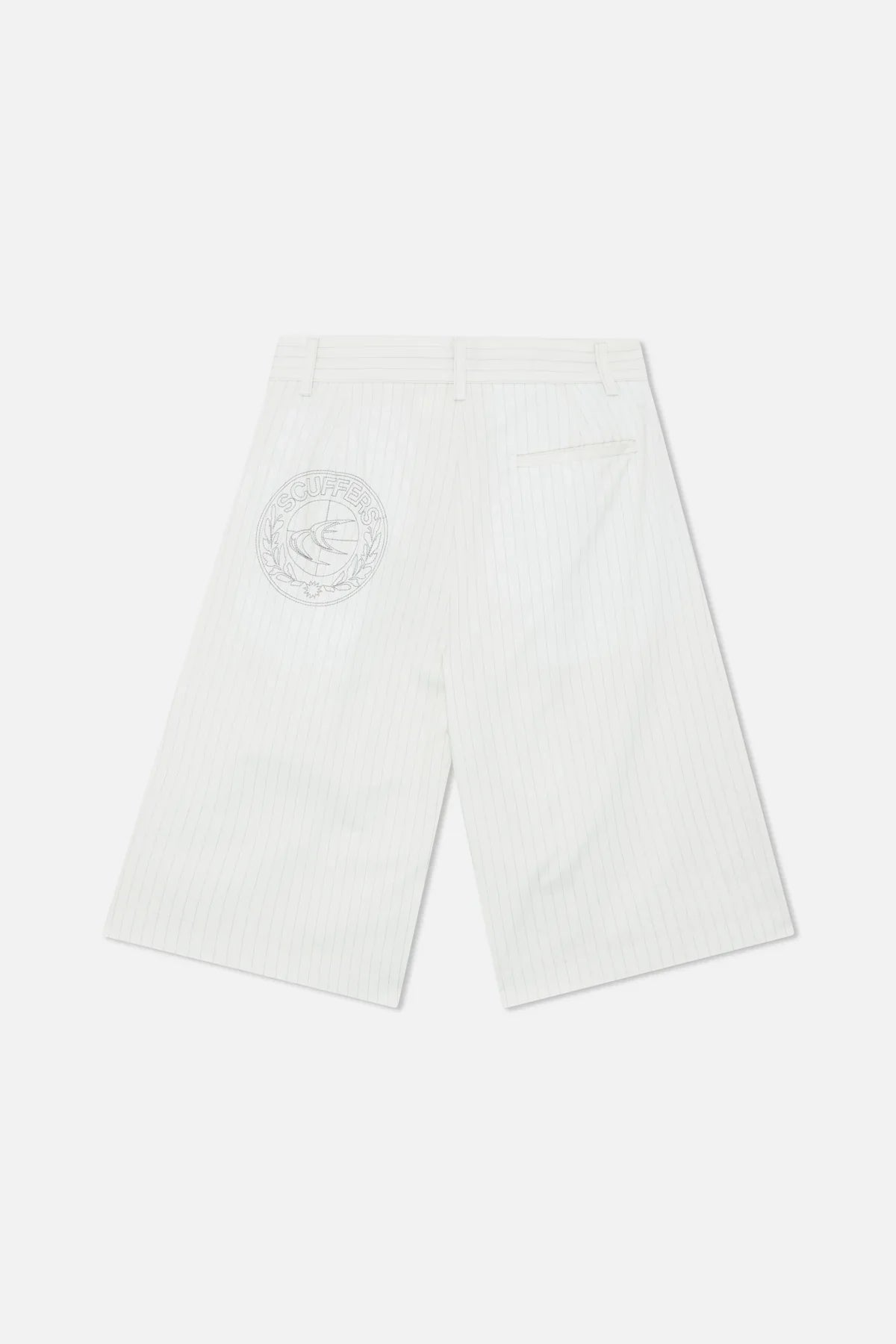 Scuffers Maison Ecru Pinstripe Shorts