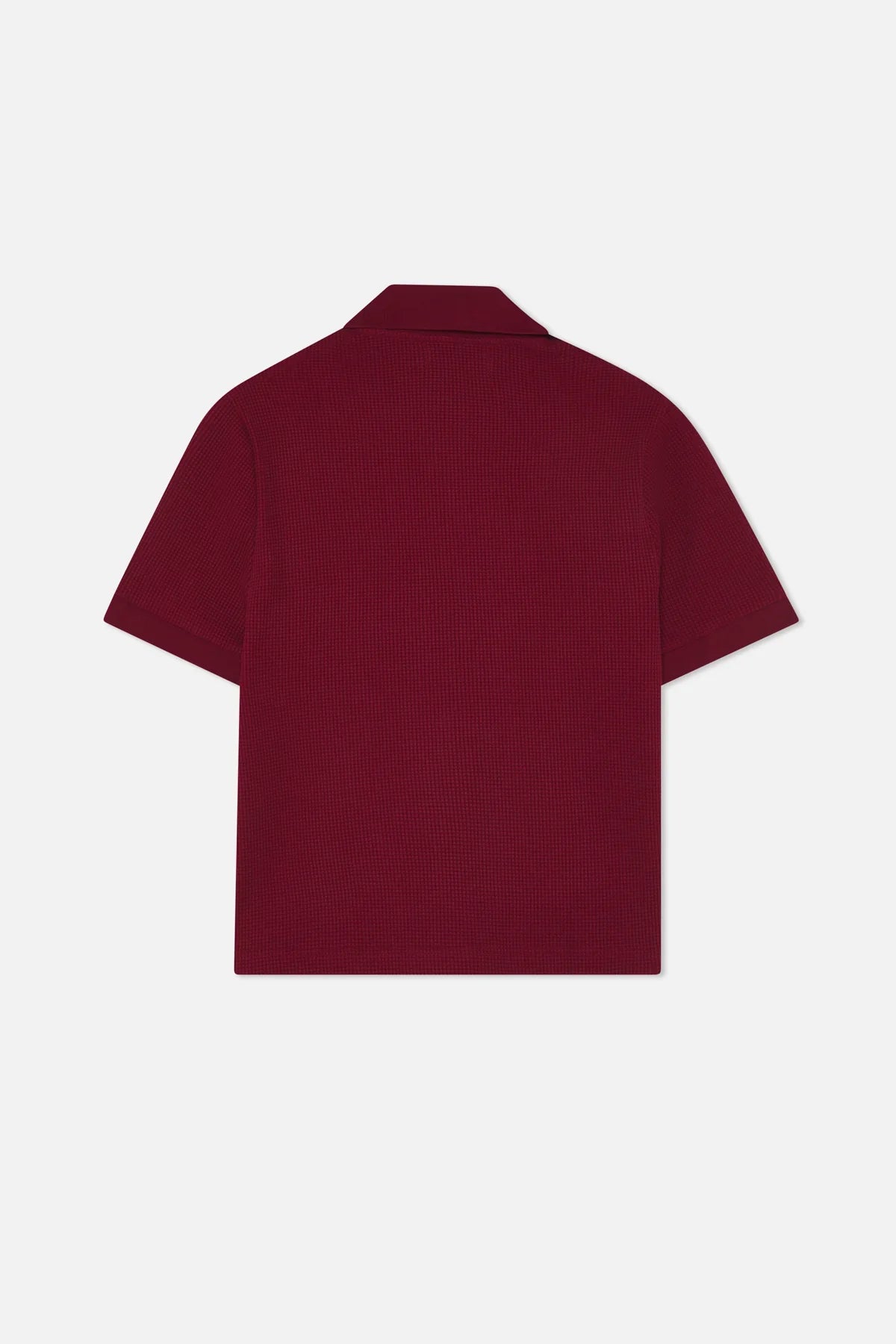 Scuffers Waffle Burgundy Polo