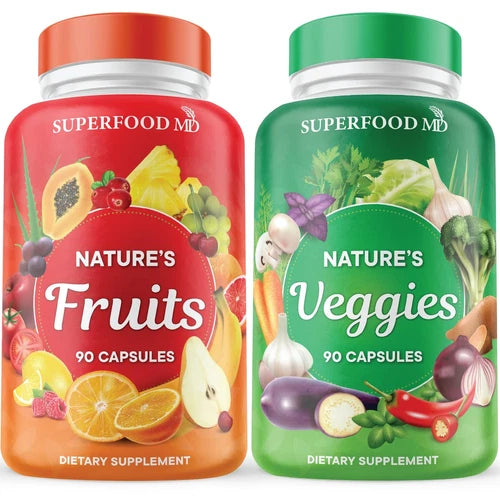 Superfood MD Nature's Fruits & Veggies Dietary Supplement 90 Capsules